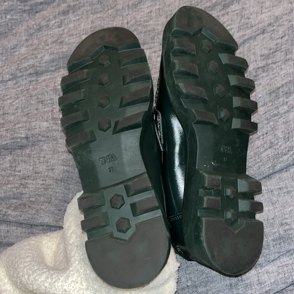 ZARA loafers shoes platform dark green in size 37 - Picture 14 of 14